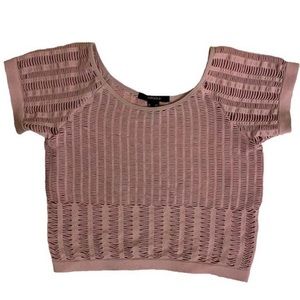 Cute forever 21 knitted lilac crop top